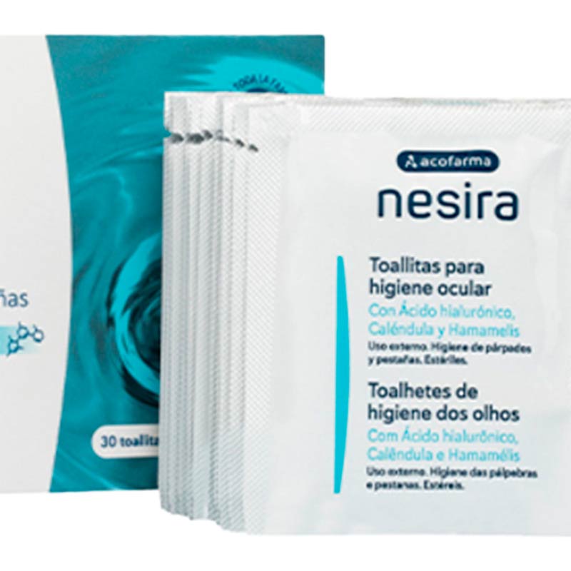 Toallitas para higiene ocular de farmacia Nesira - ACOFARMA