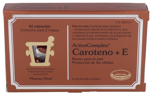 Activecomplex Caroteno E 60 Capsulas Pharma Nord