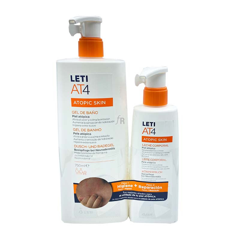 Pack Leti Atopic Skin Gel De Baño 750Ml + Leche Corporal 250Ml
