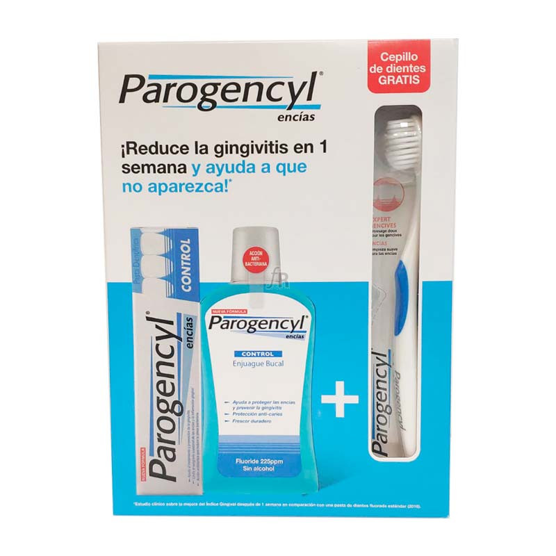 Parogencyl Pack Colutorio 500ml + Pasta 125ml + Cepillo - Farmacia Ribera