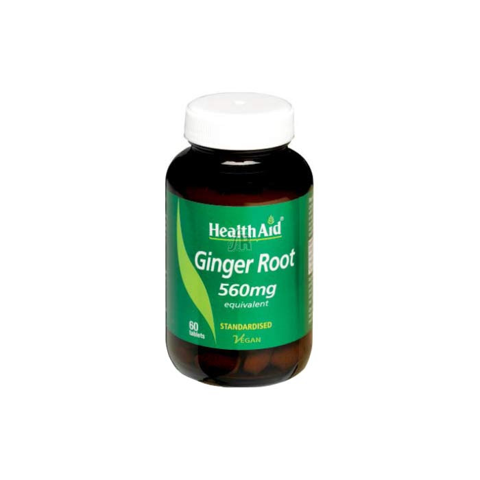 Jengibre (Zingiber officinalis) 560 mg 60 Comprimidos - Health Aid