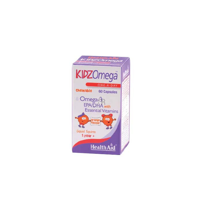 KidzOmega Cápsulasulas masticables 60 Cápsulas - Health Aid