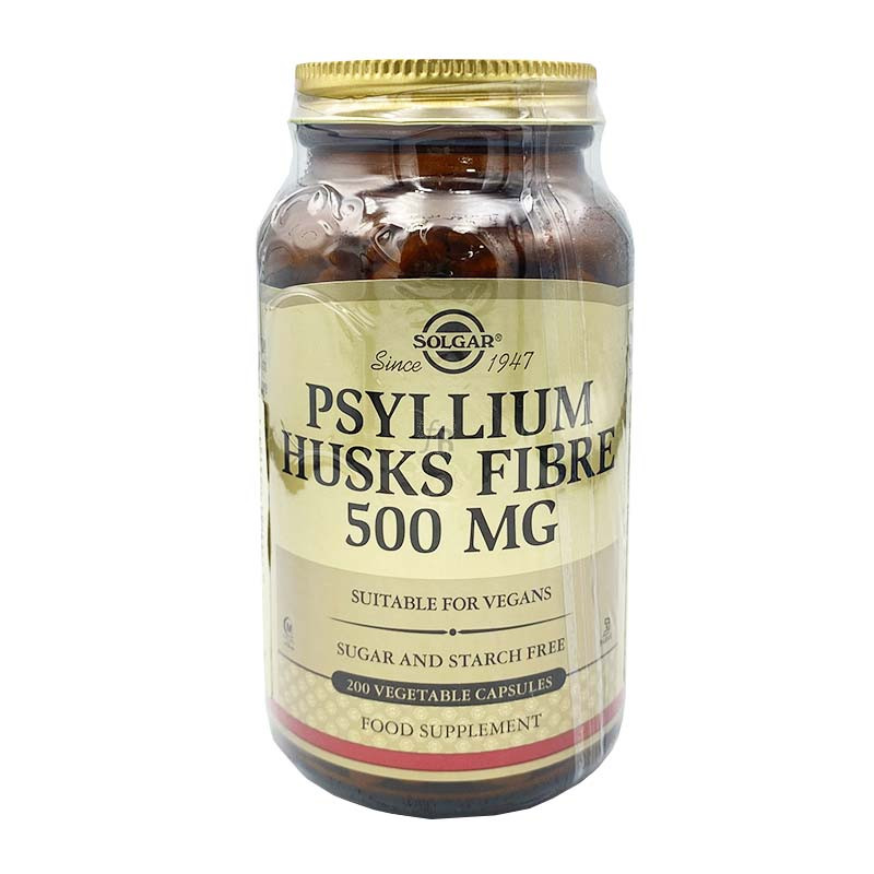 Psyllium Fibra Cascara 500 Mg 200 Cap Solgar
