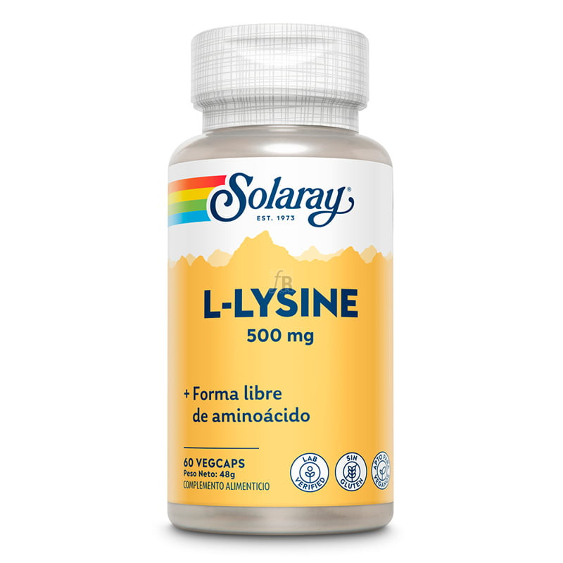 Solaray L-Lysine 500Mg. 60 Cápsulas