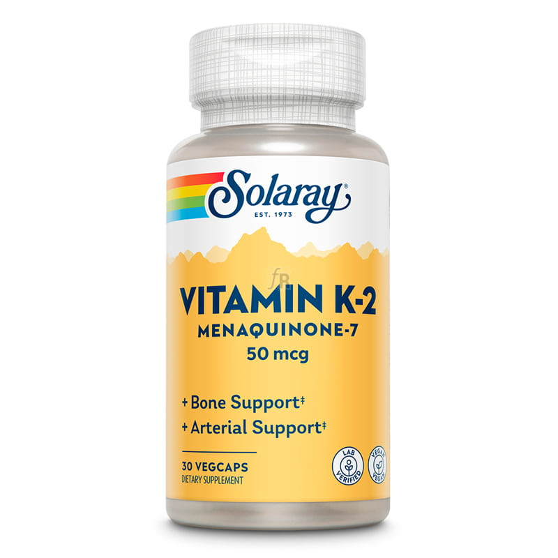 Solaray K2 (Menaquinone7) 30 cápsulas vegetales