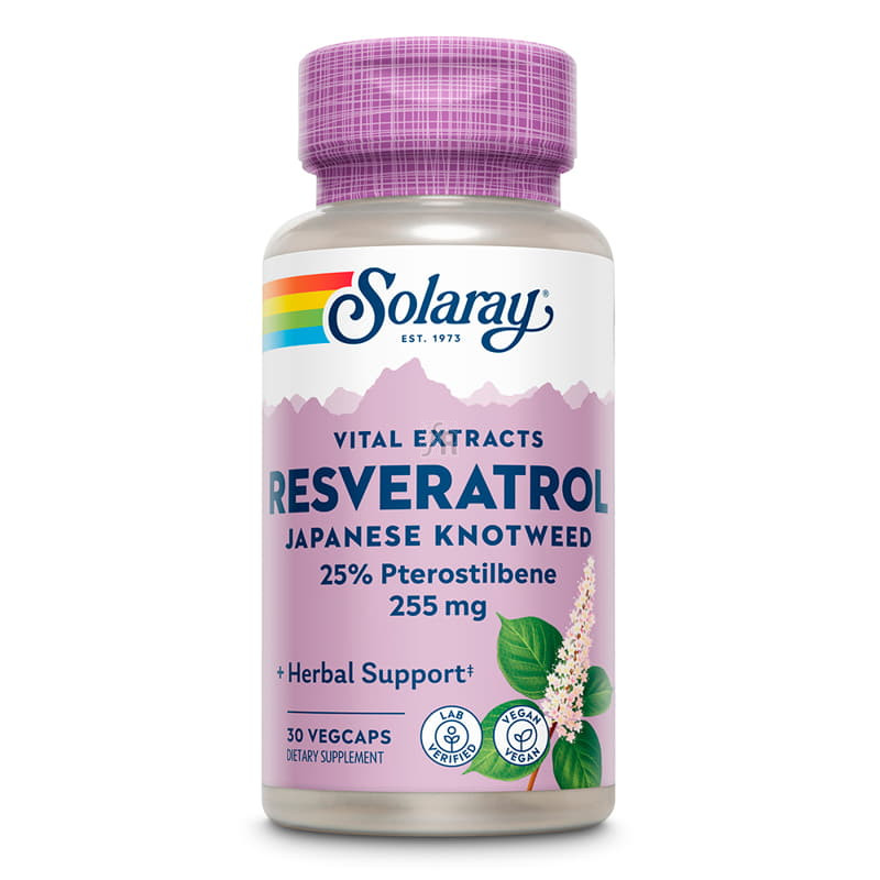 Solaray Super Resveratrol 250 mg 30 cáps. veget.