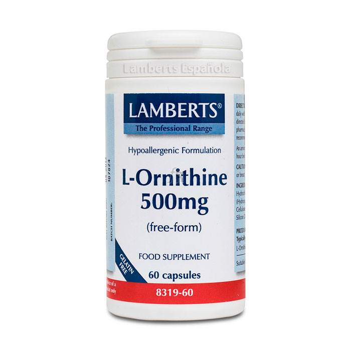 Lamberts L-Ornitina 500Mg 60 Capsulas