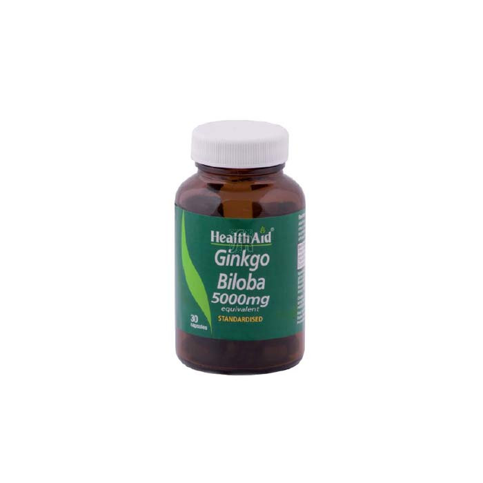 Ginkgo (Ginkgo biloba) 5.000 mg 30 Cápsulas - Health Aid