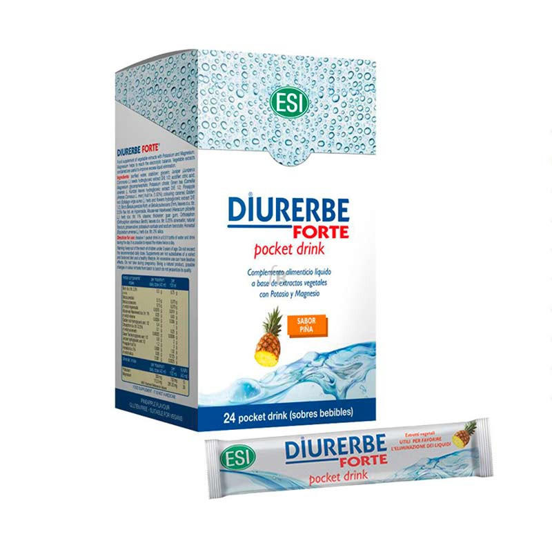 Diurerbe Forte Pocket Drink Sabor Piña 24 Sbrs. - Farmacia Ribera