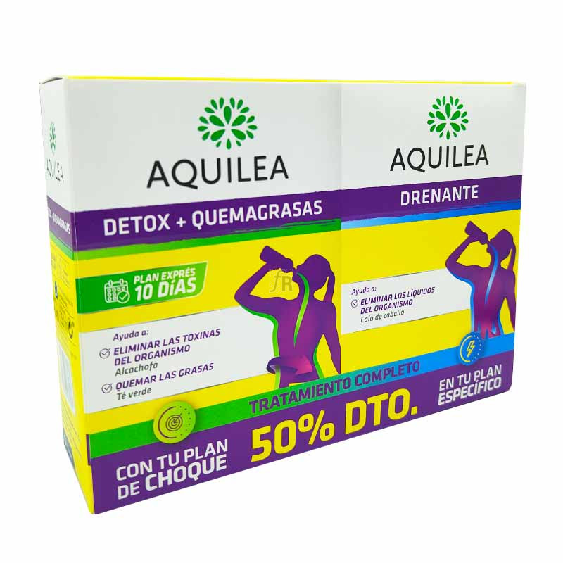 Pack Aquilea Detox+Quemagrasas y Drenante Tratamiento Completo