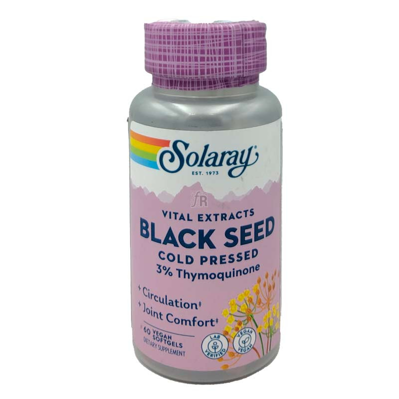 Solaray Black Seed Comino Negro 60 Cápsulas Vegetales