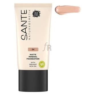 Sante Naturkosmetik Maquillaje Fluido Mineral Mate 04 Cool Fawn 30Ml.