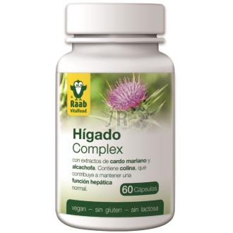 Raab Vitalfood Higado Complex 550Mg 60 Comp Sg Vegan
