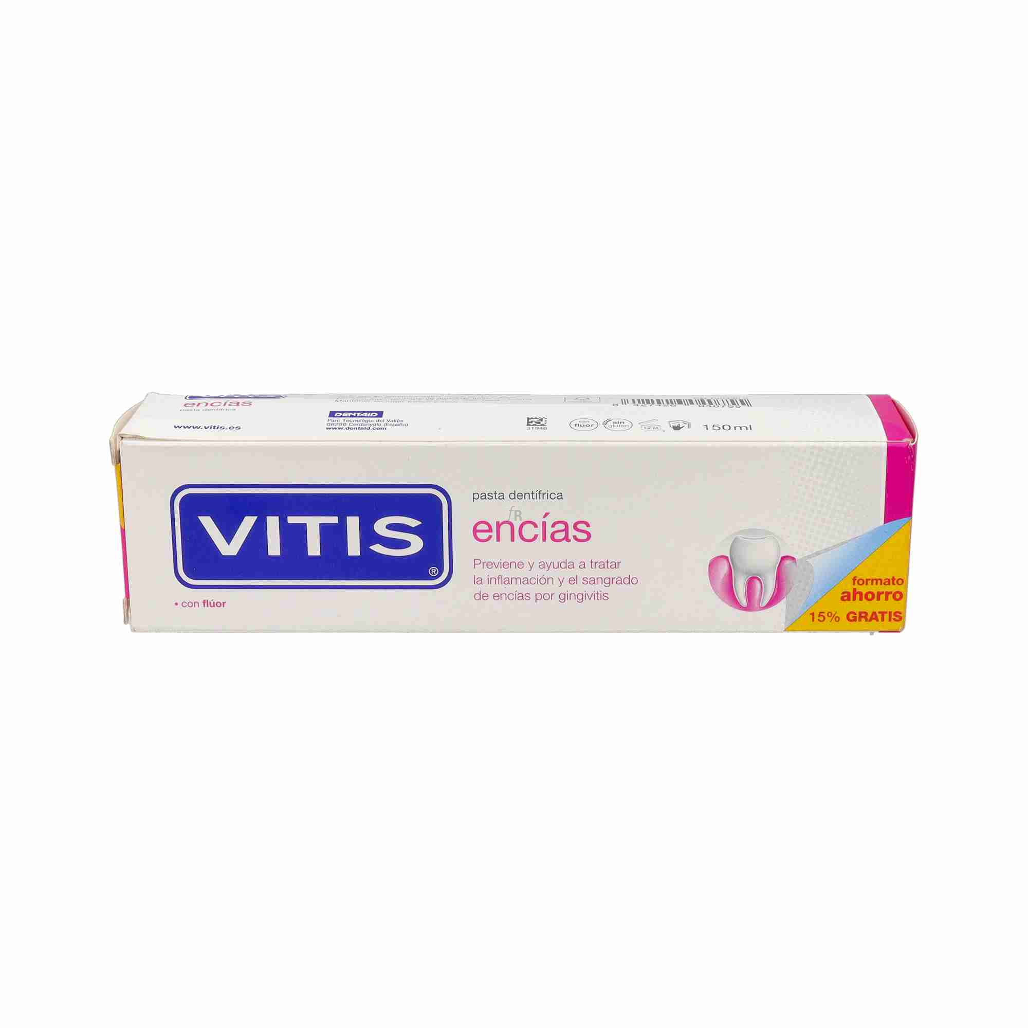 Vitis Encias Pasta 150 Ml. V2 15% Gratis