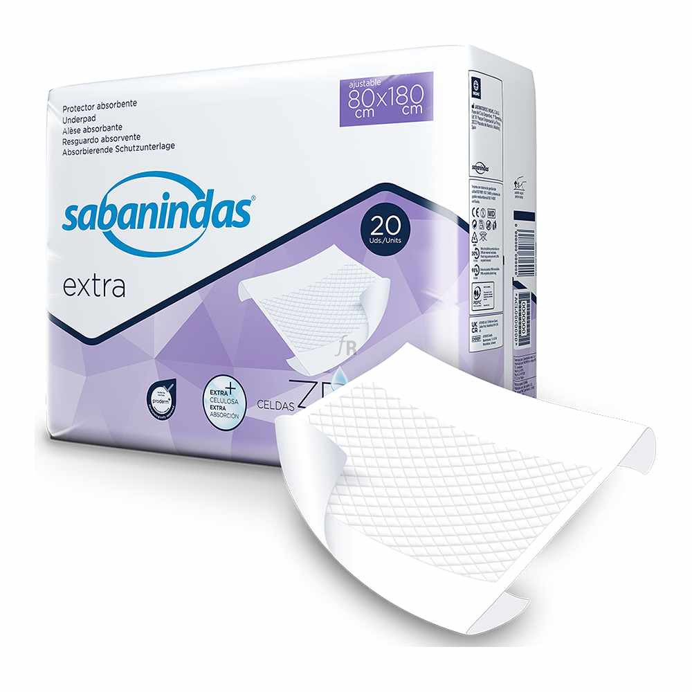 Sabanindas Prot-Cama 80X180Cm 20 U