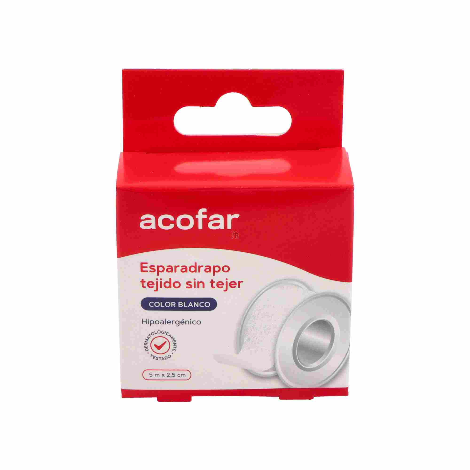 Esparadrapo Acofar Tejido Sin Tejer Blanco 5 X 2