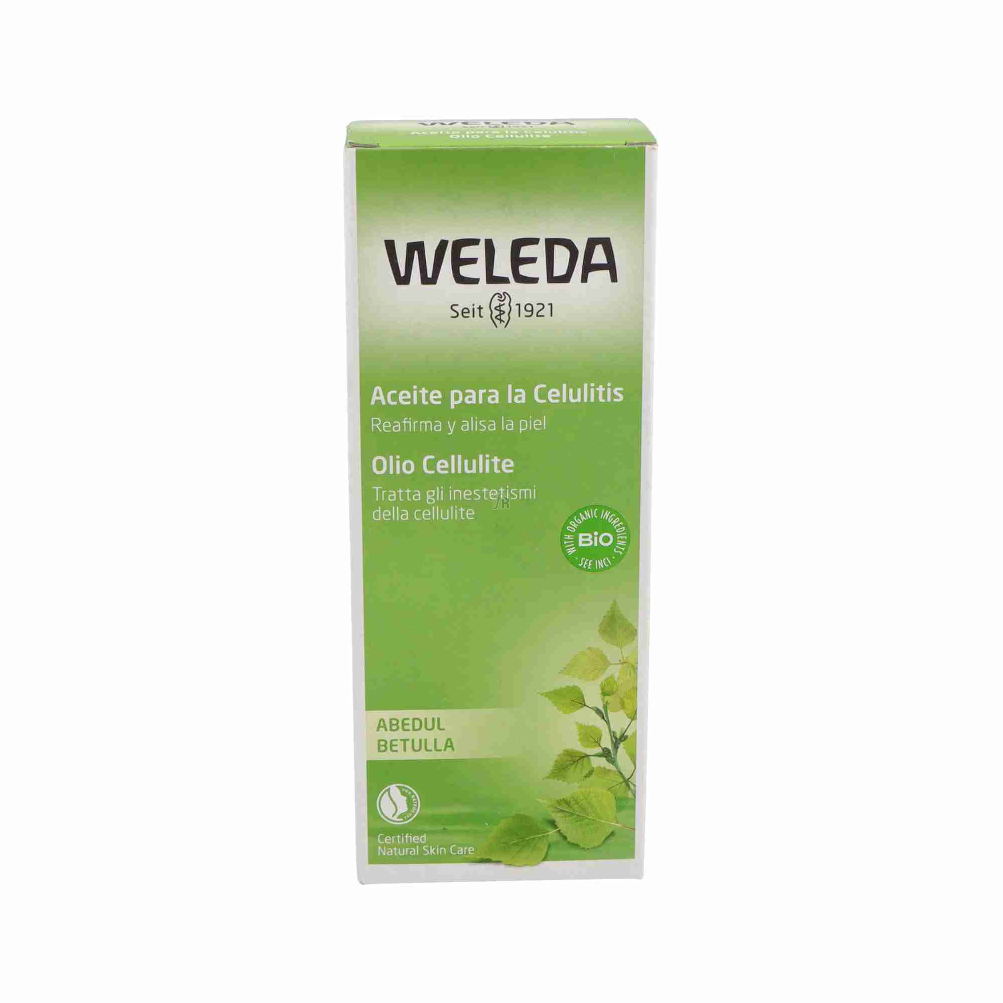 Weleda Aceite De Abedul Para La Celulitis 100 Ml.