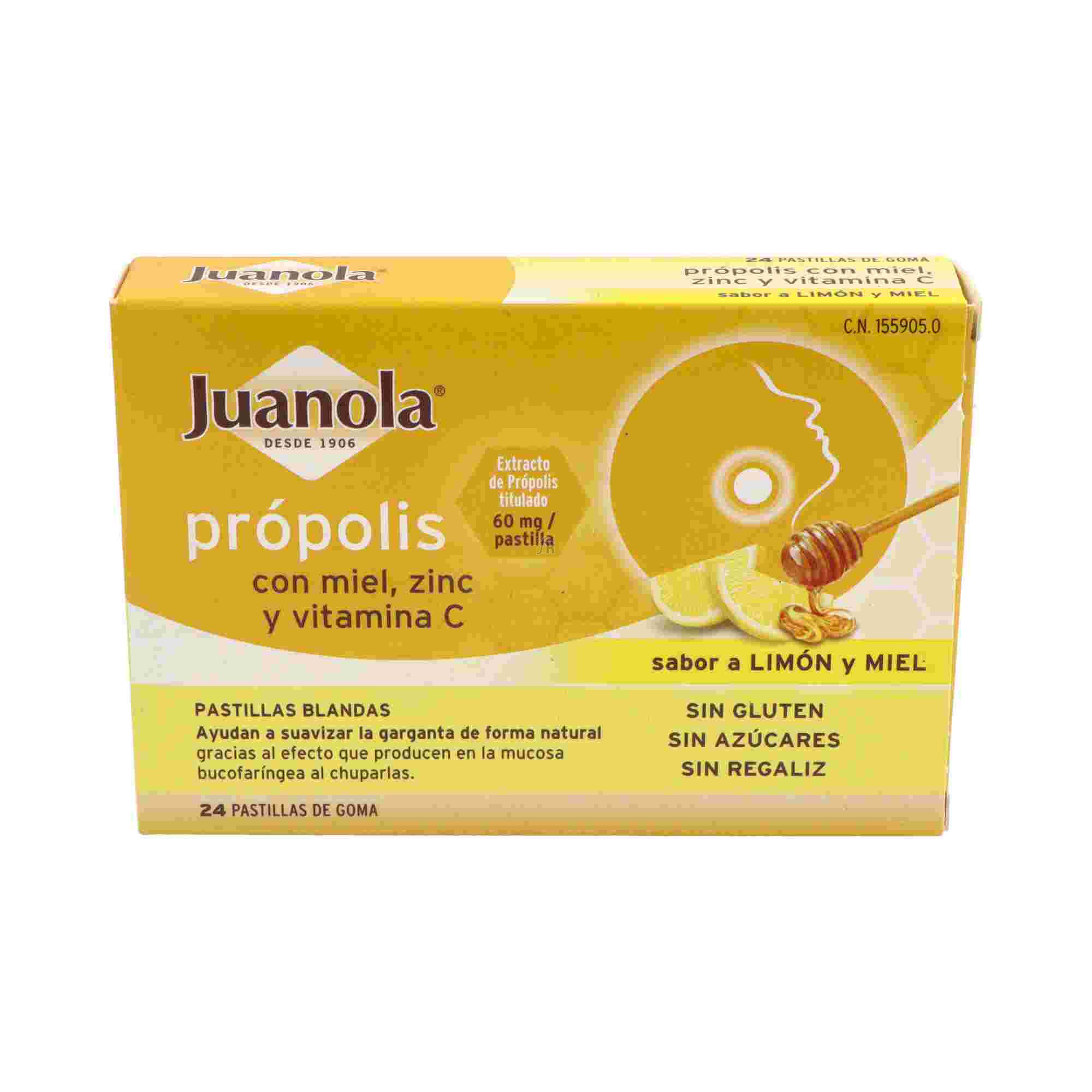 Pastillas Blandas Juanola Propolis Vit C Zinc 24