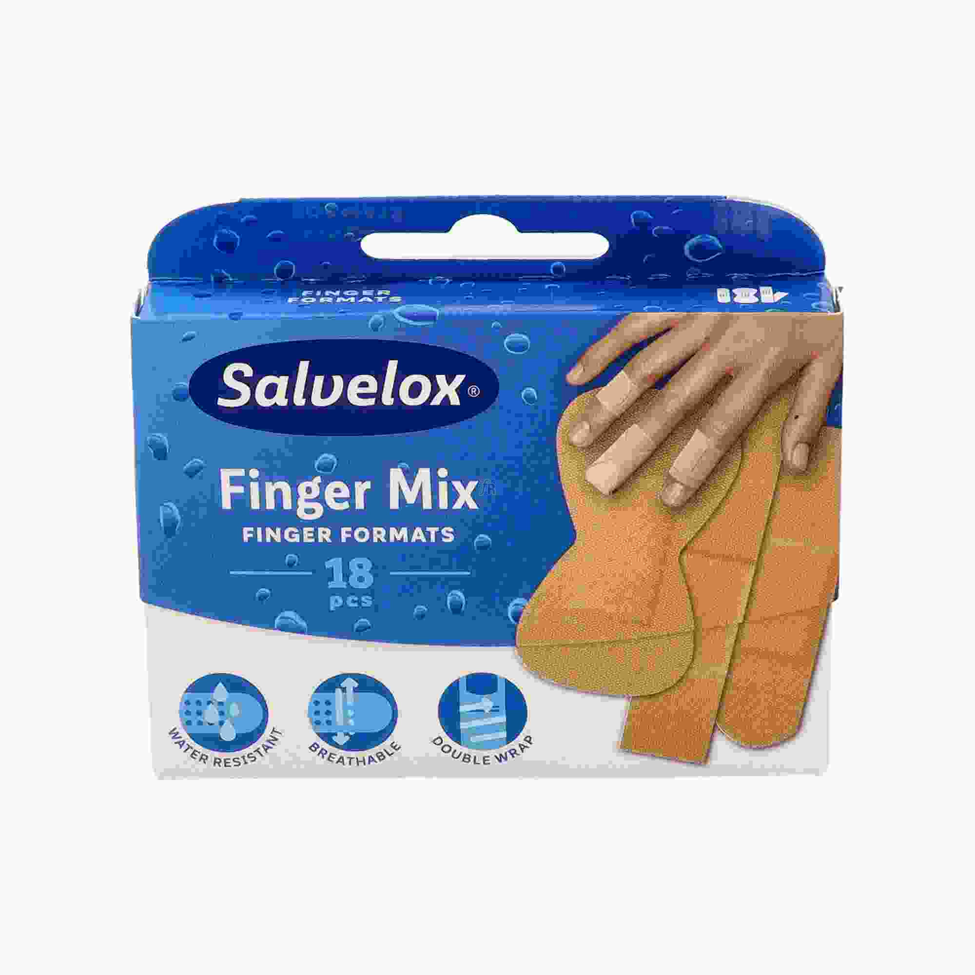 Tiritas Salvelox Finger Mix 18 Uds