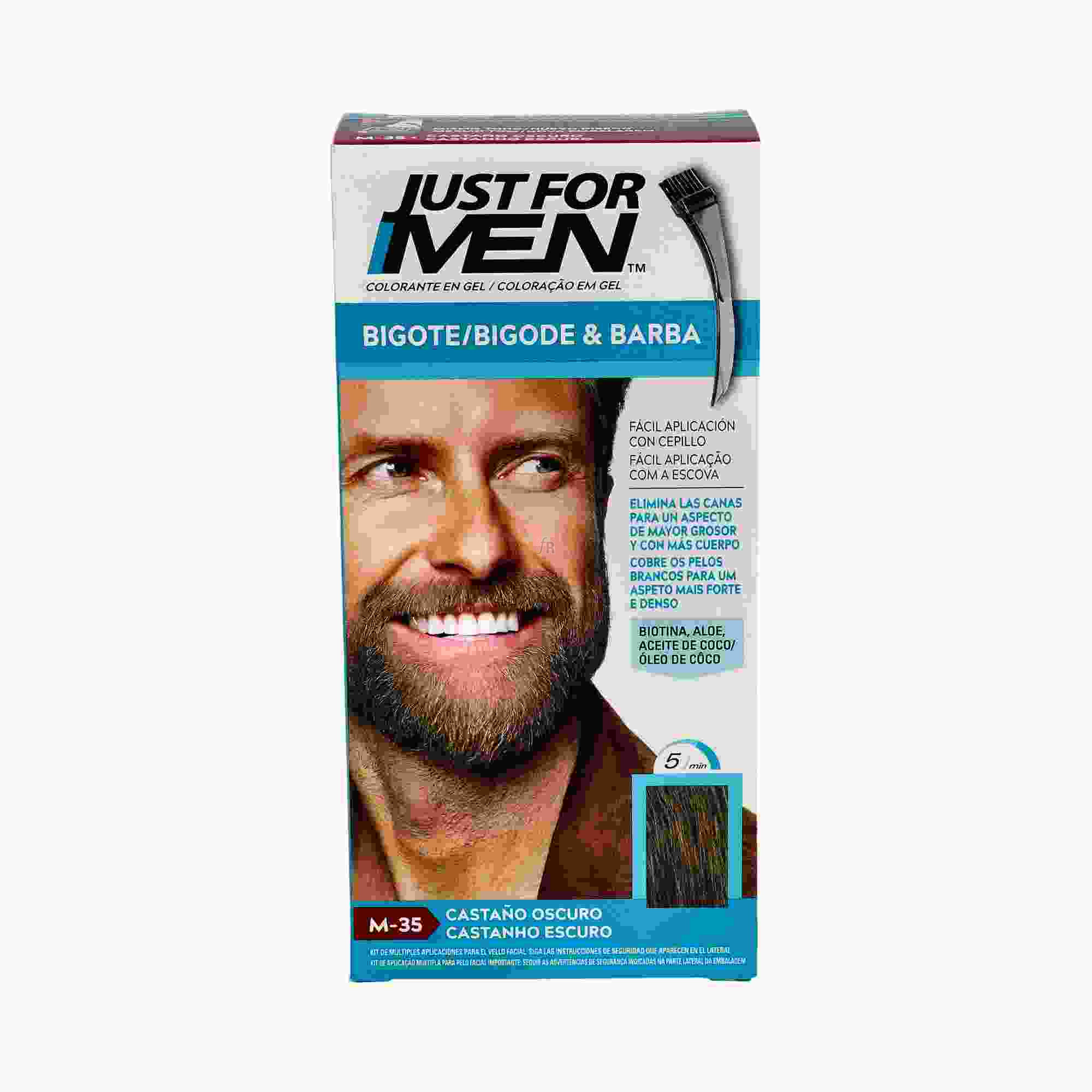 Just For Men Bigote Y Barba 100 Cc Castaño Oscur