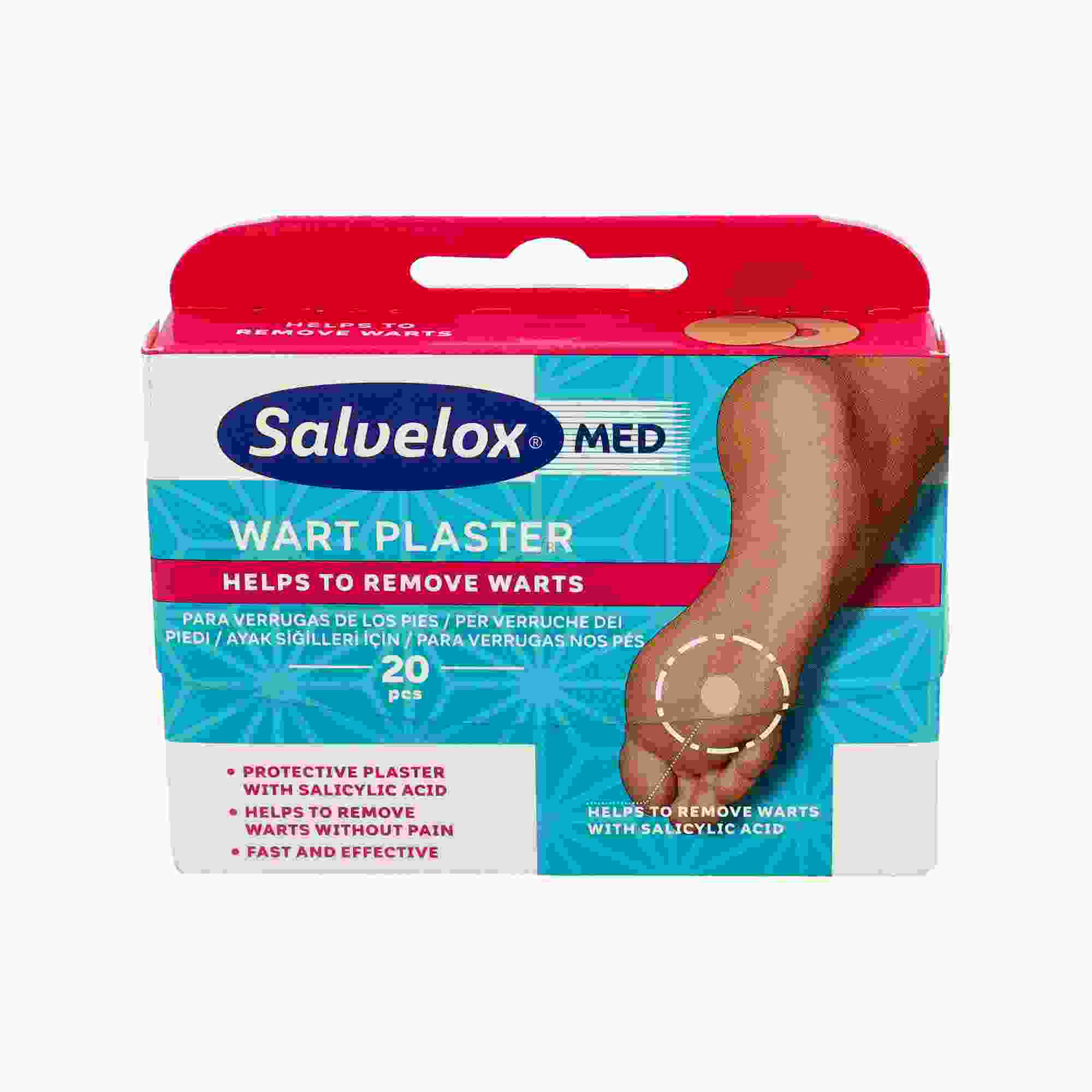 Salvelox Med Wart Plaster Verrugas Apósito Adhesivo 20 Unidades
