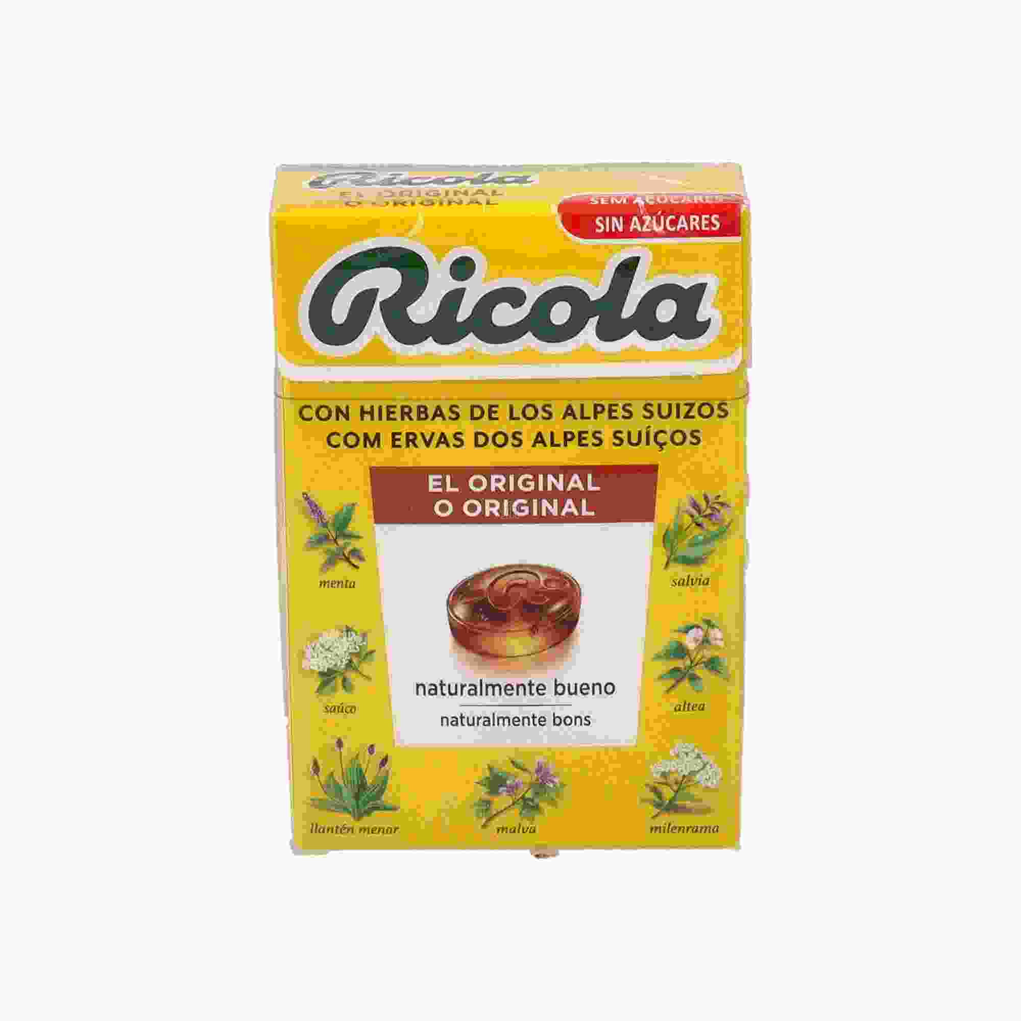 Ricola Caramelos Sin Azúcar Hierbas Suizas 50 Gramos