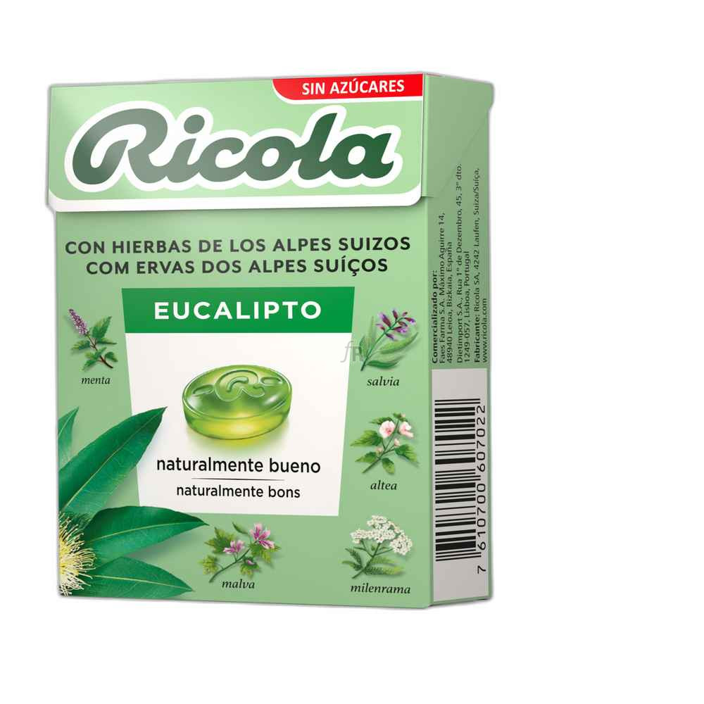 Ricola Caramelos Sin Azúcar Eucalipto 50 gr.