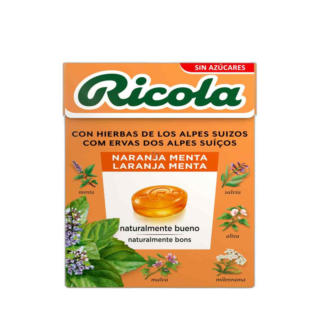 Ricola Caramelos Sin Azucar Naranja-Menta 50 Gr.