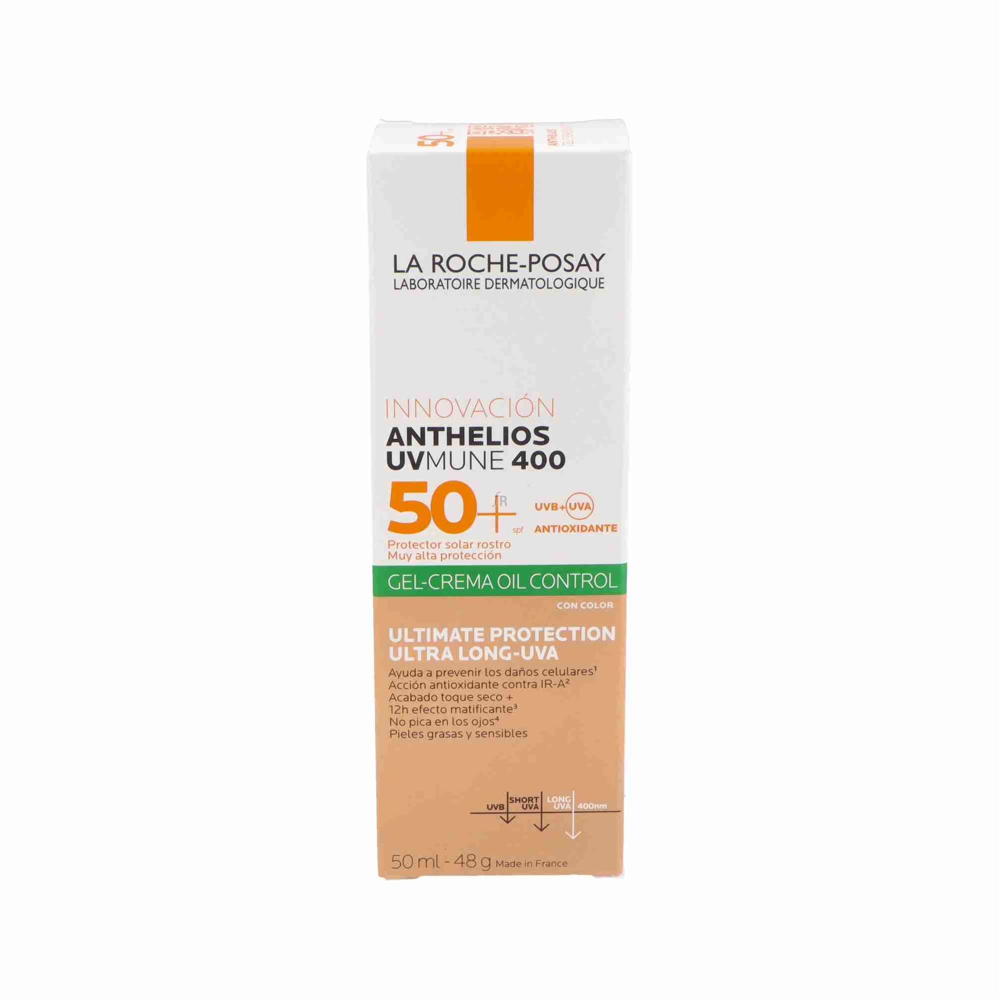Anthelios Xl Antibrillos 50+ Gel Crema Color Roc