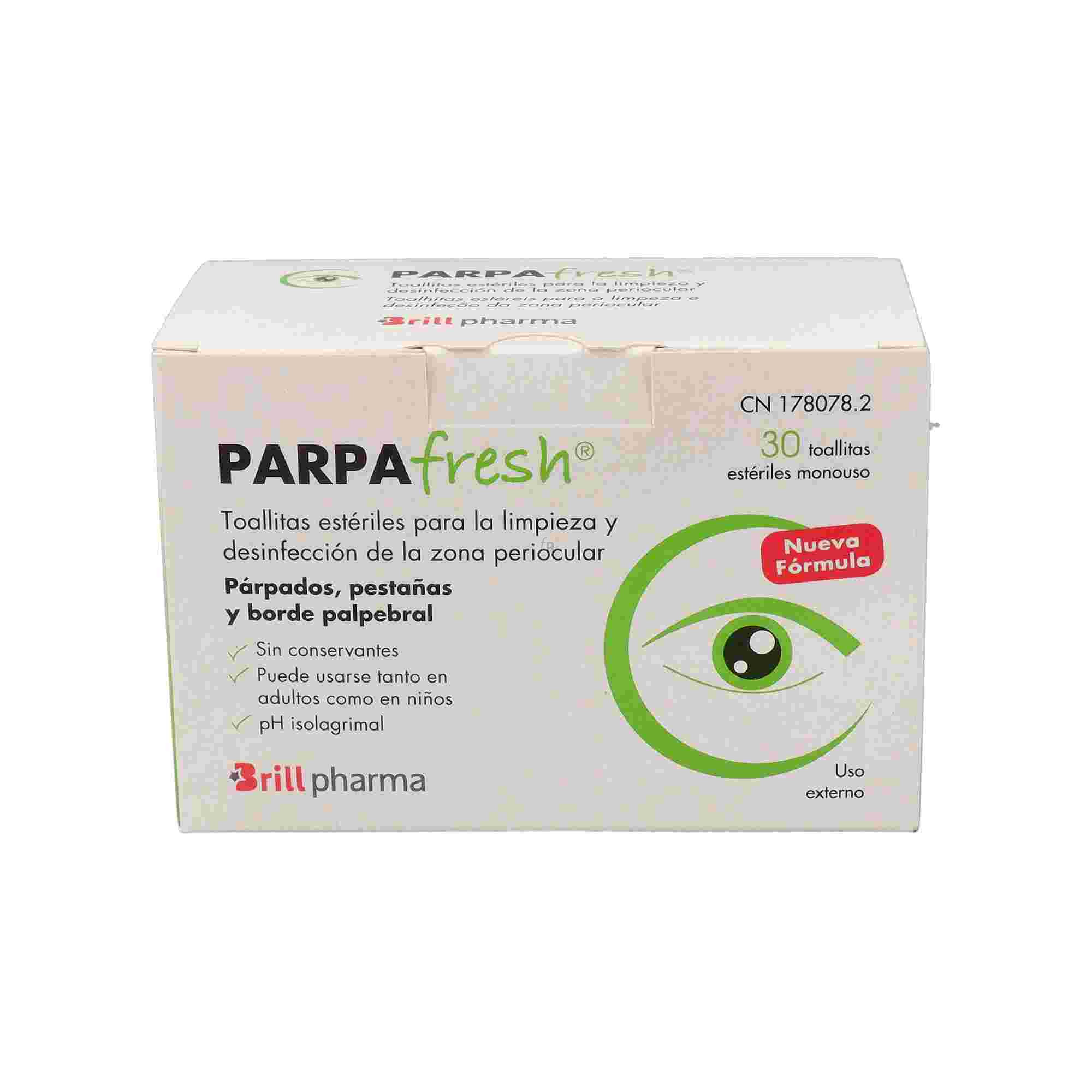 Parpafresh Toallitas Limpieza Parpados 30 Toalli