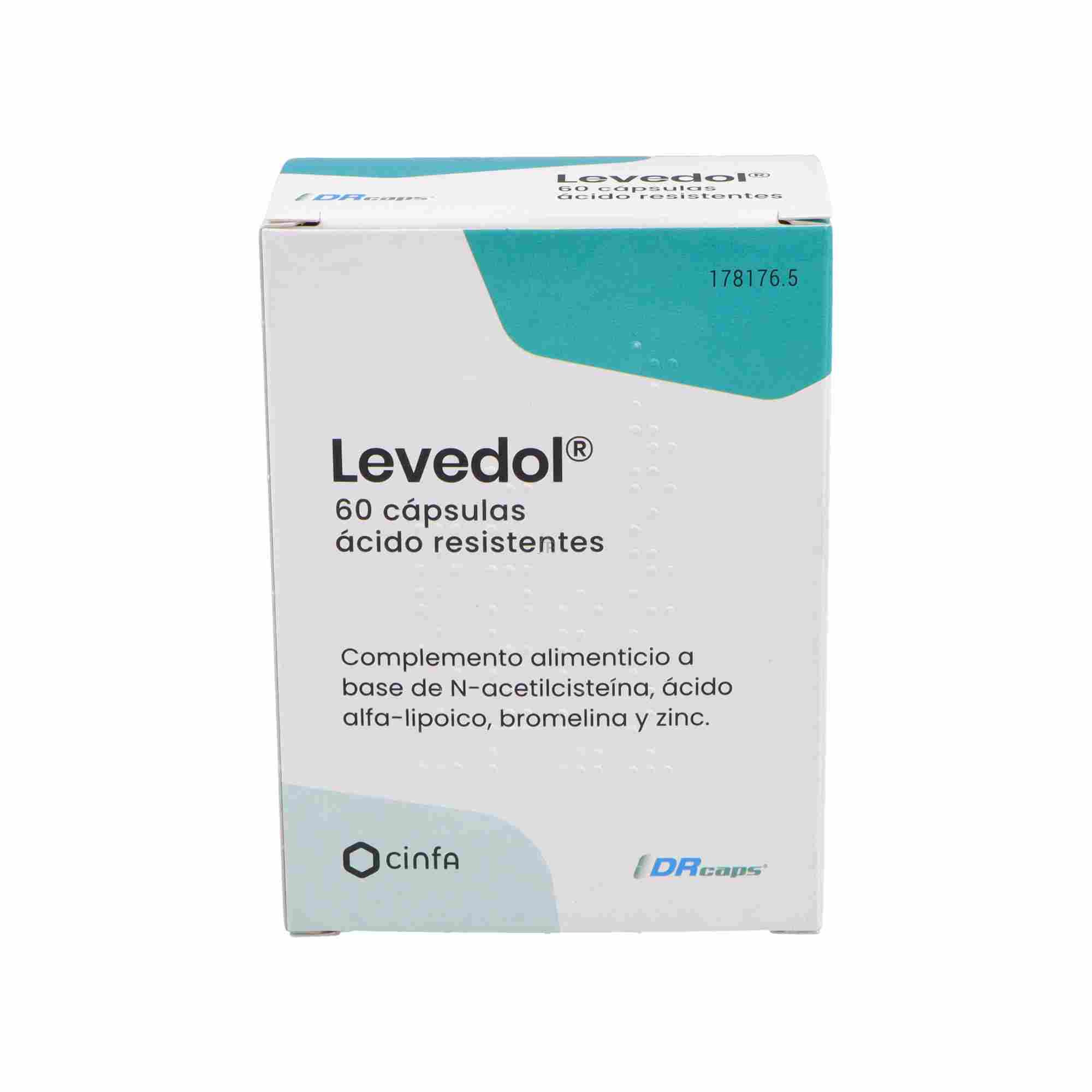 Levedol 60 Comp Acido Resistentes