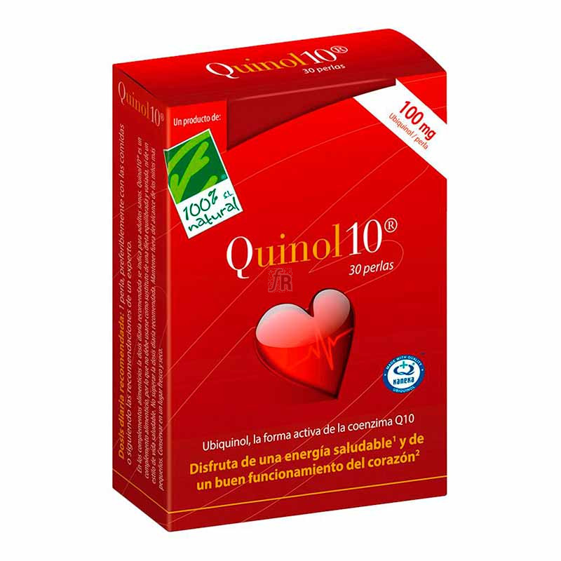 Cien por Cien Natural Quinol 10 100 Mg 30 Cápsulas 