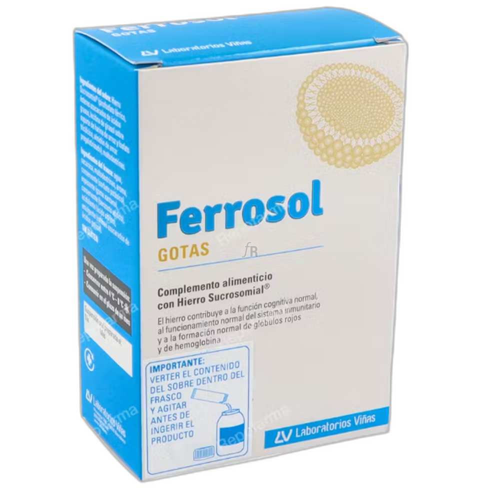 Ferrosol Gotas Sol 30Ml+ Sobre 1,9G