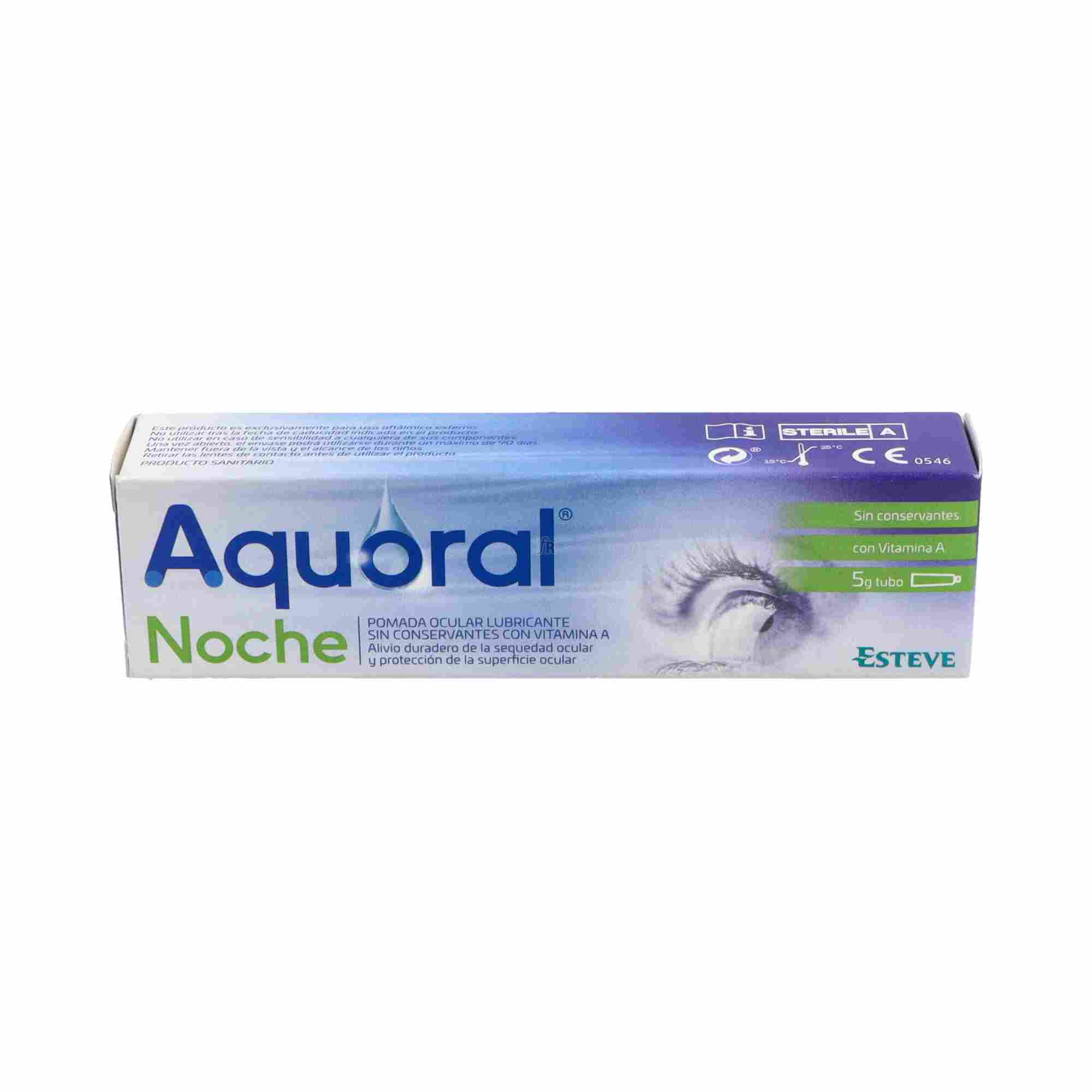 Aquoral Noche Pda Ocular Lubricante 5 Gr