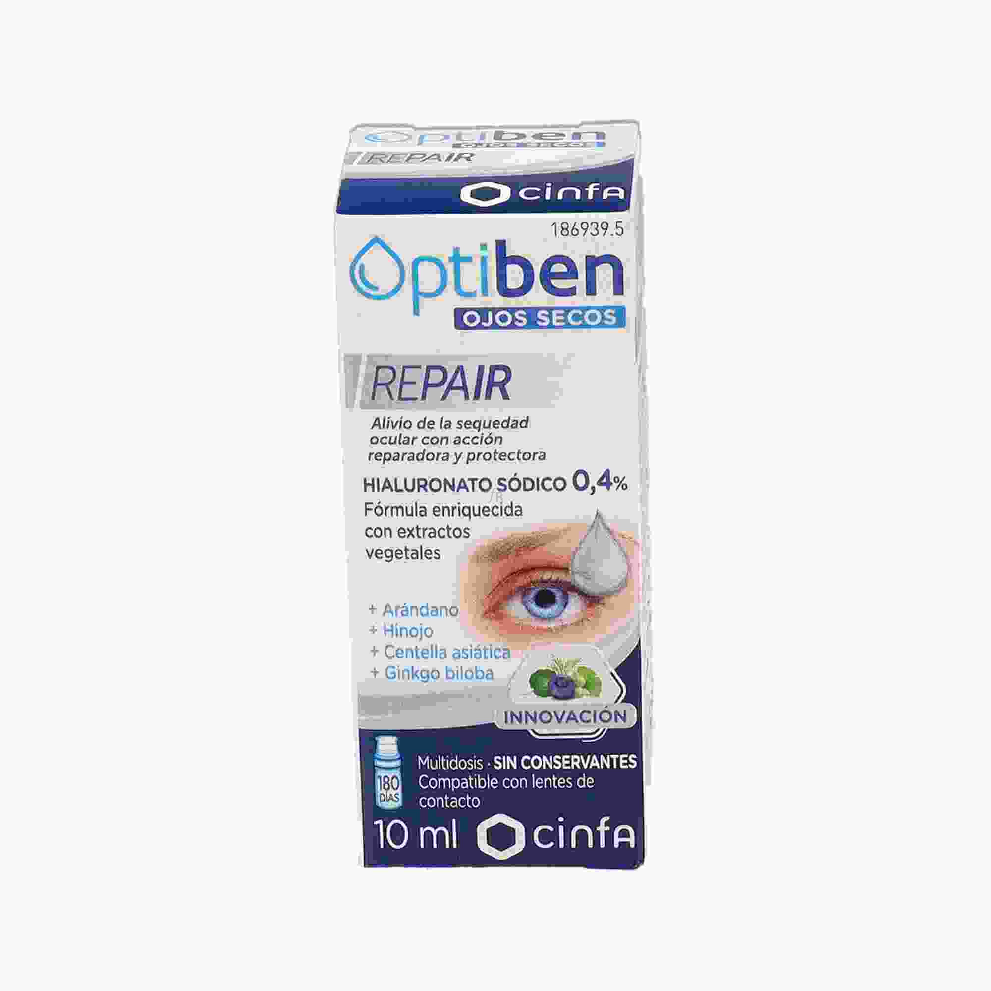 Optiben Ojos Secos Repair Frasco 10 Ml.