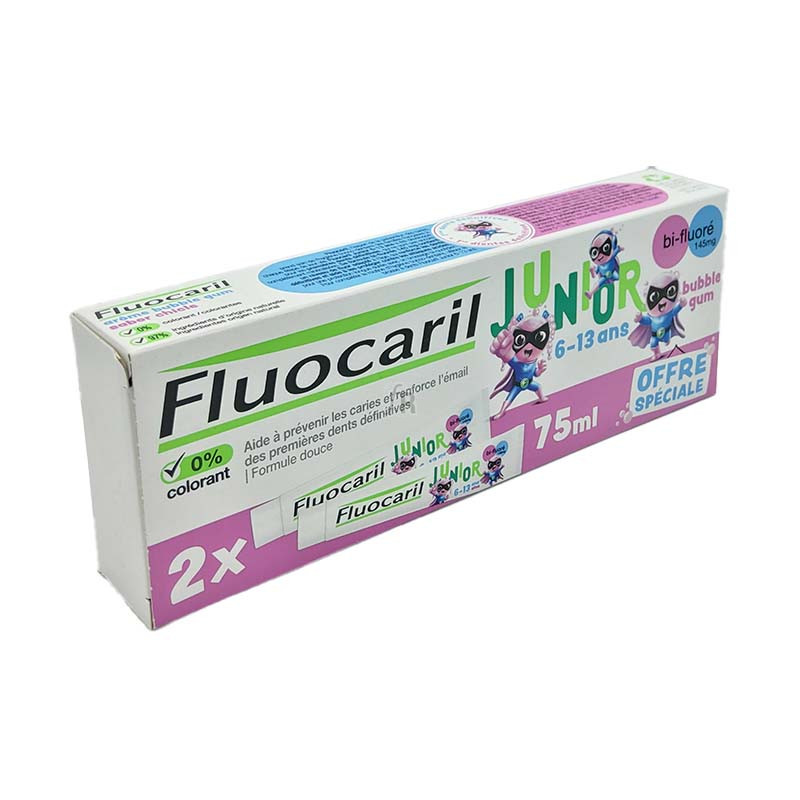 Fluocaril Junior 6-12 Años Gel 2 X 75 Ml Bubble