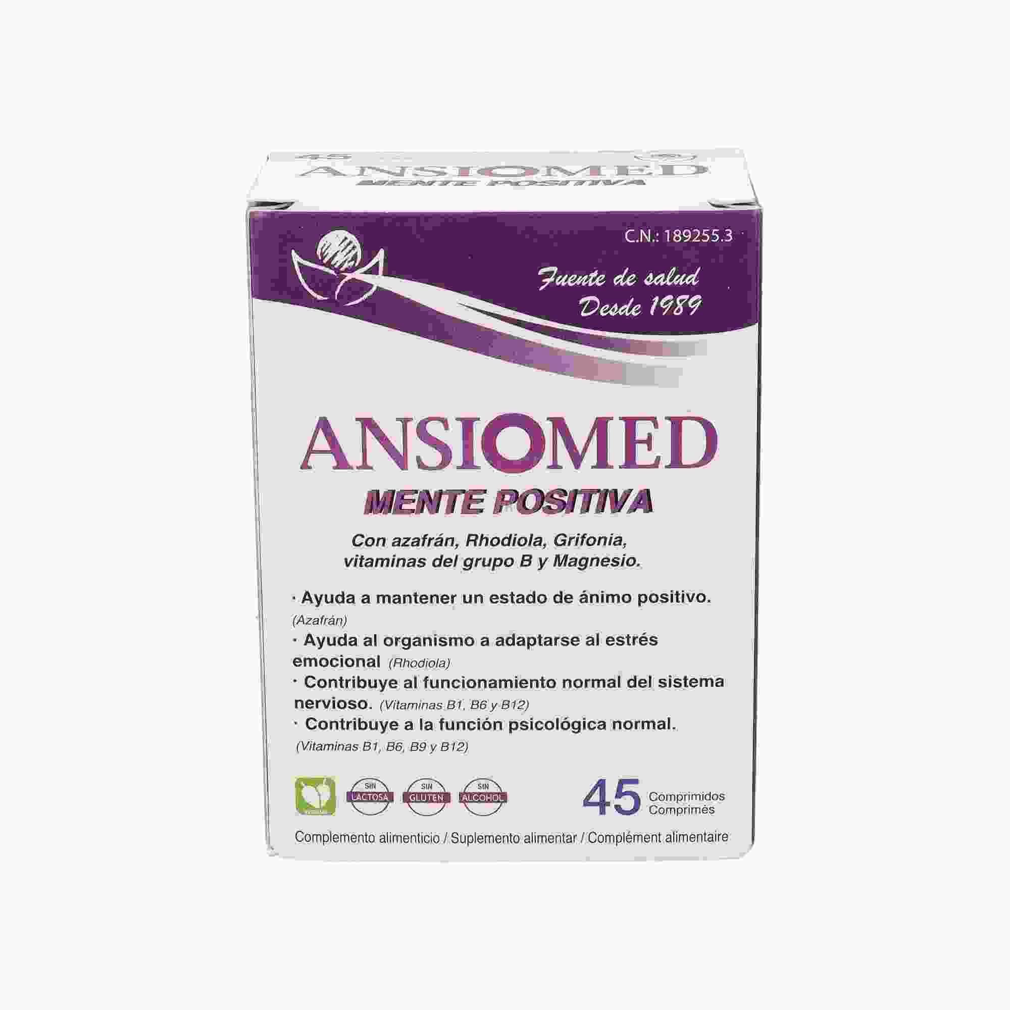Ansiomed Mente Positiva 45 Comprimidos Bioserum