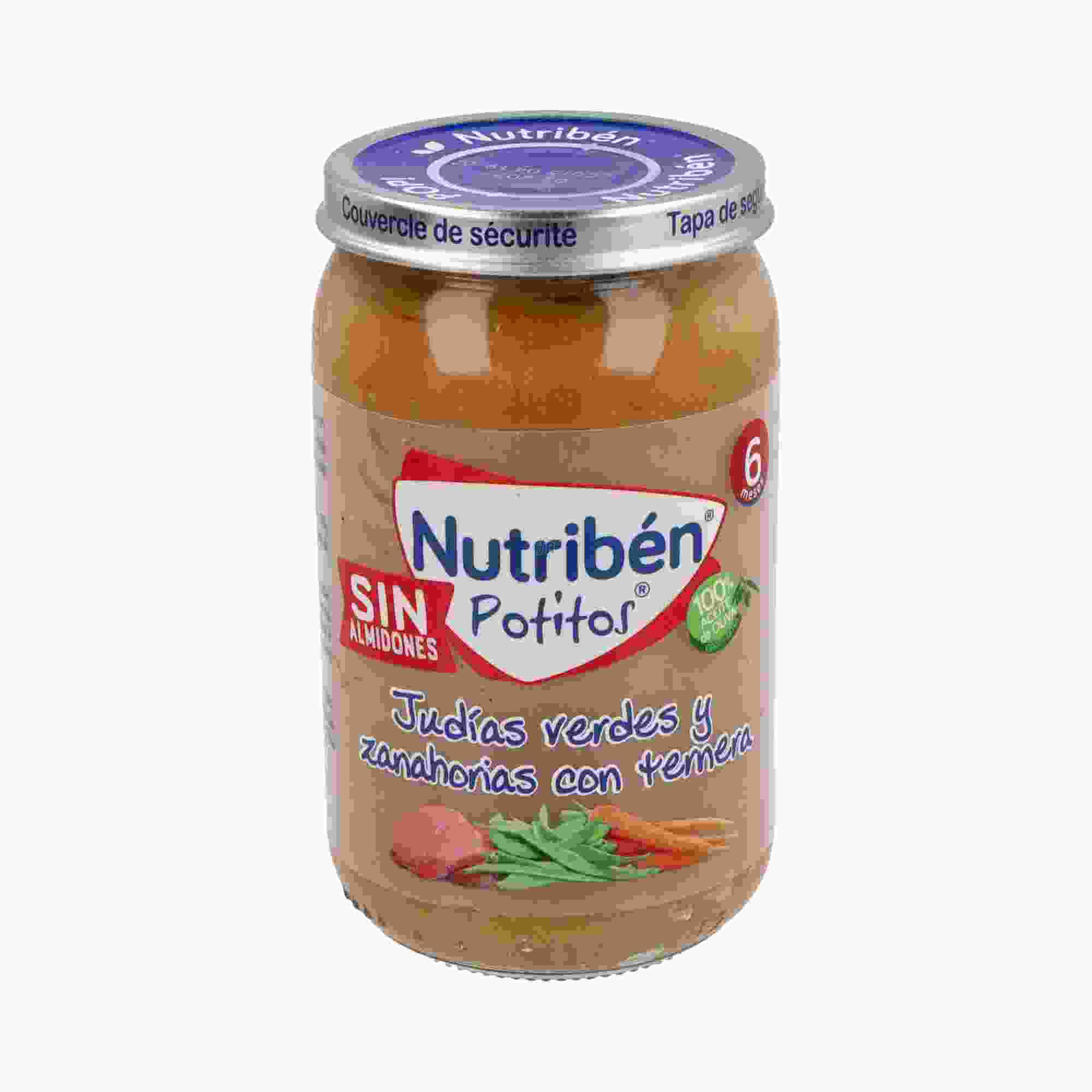 Nutriben Ternera Con Judias Verdes Y Zanahorias  Potito 235 G