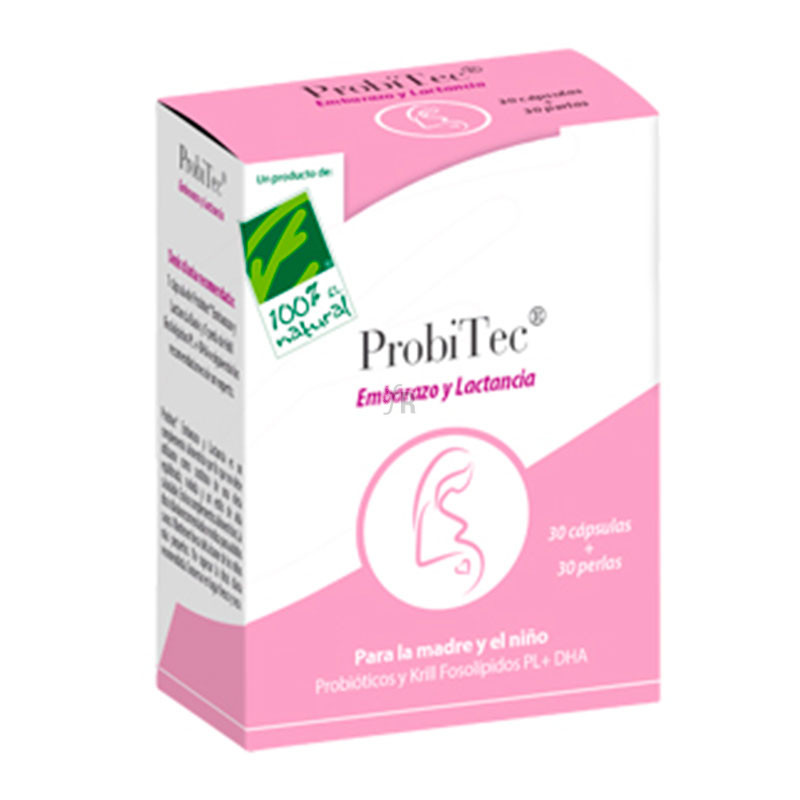 Cien por Cien Natural Probitec Embarazo Y Lactancia 30 Cápsulas + 30 Perlas 