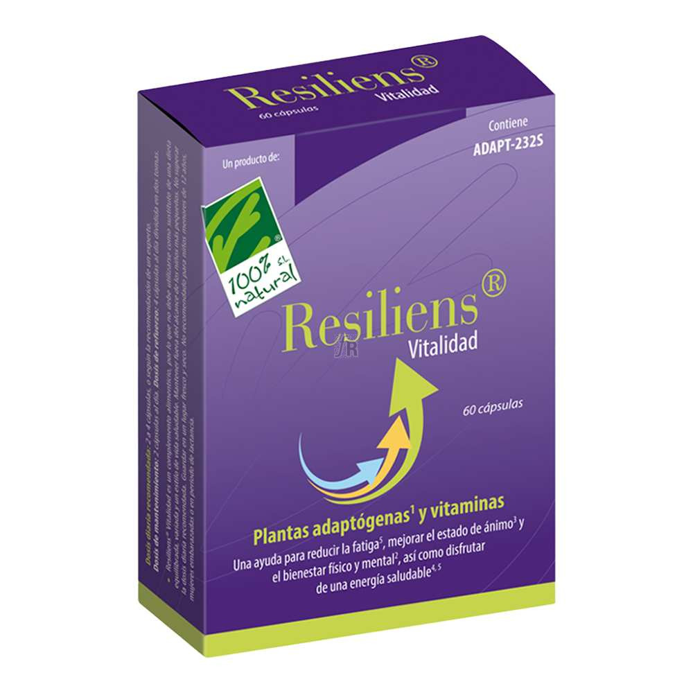 Resiliens Vitalidad 60 Cápsulas Cien Por Cien