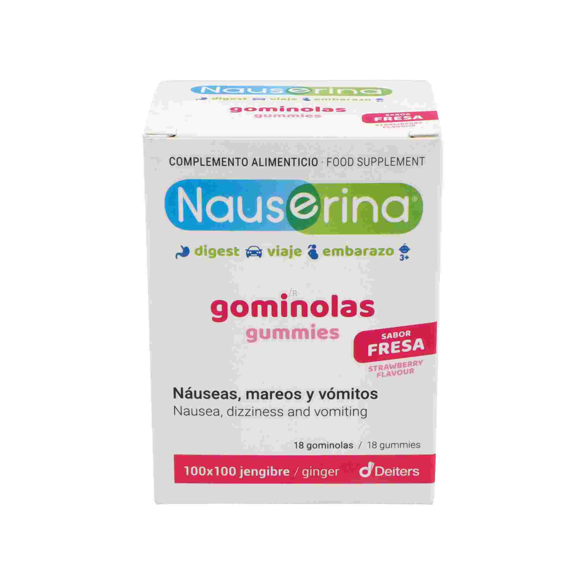 Nauserina 18 Gominolas Sabor Fresa Deiters