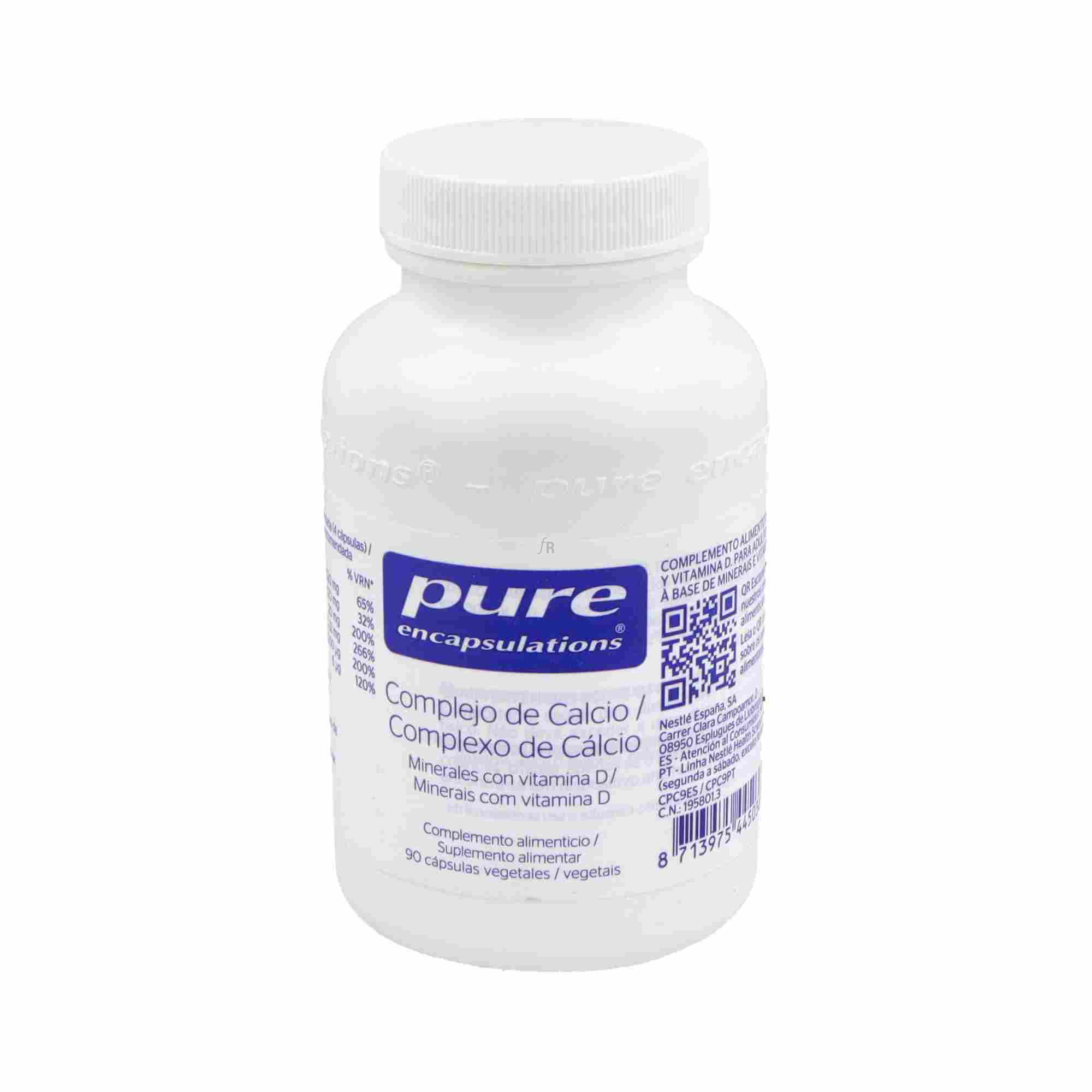 Pure Complejo De Calcio 90 Capsulas