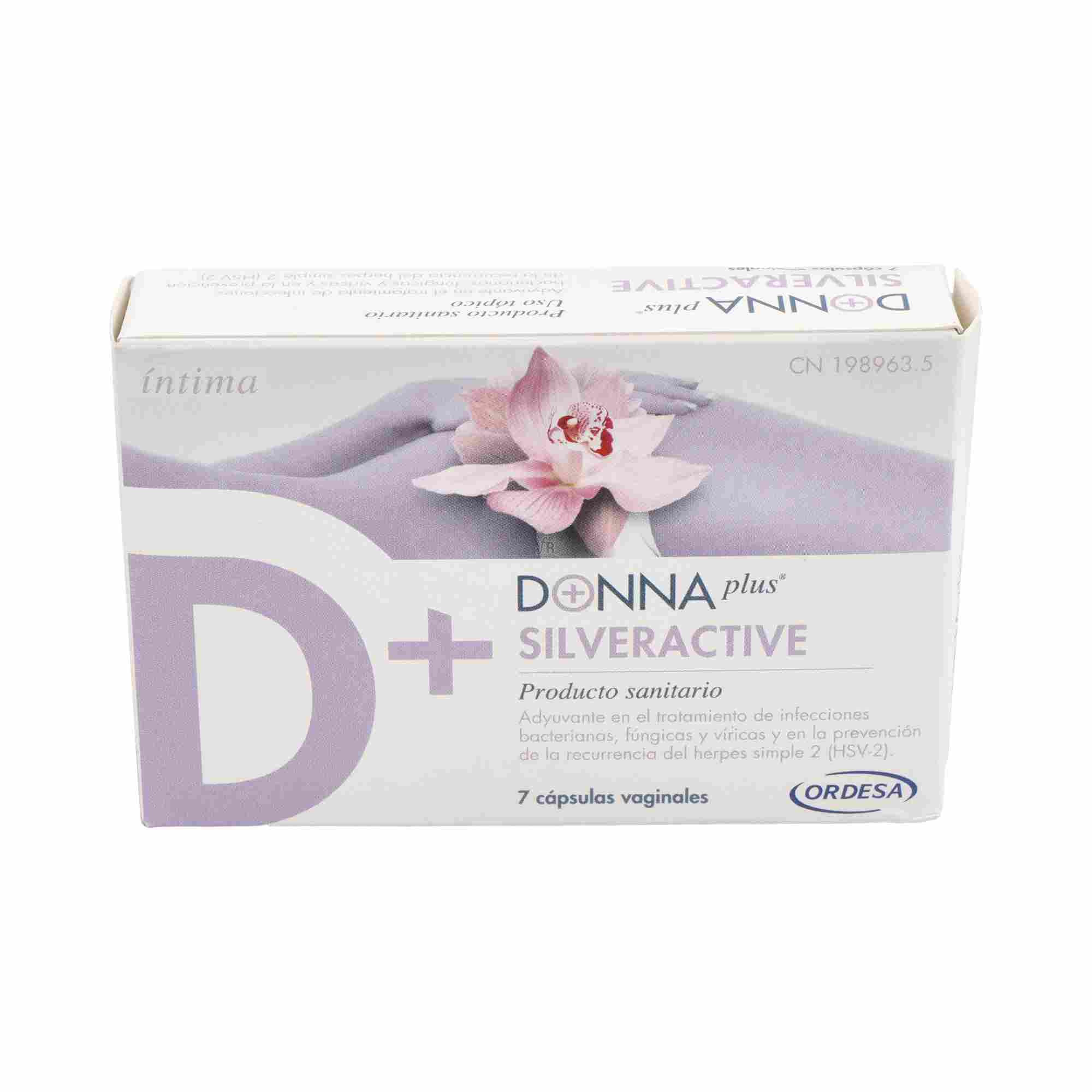 Donnaplus+ Silveractive 7 Caps.Vaginales