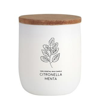 Cerabella Vela Vaso Blanco Citvasm Citronela-Menta 7X9Cm 1Ud