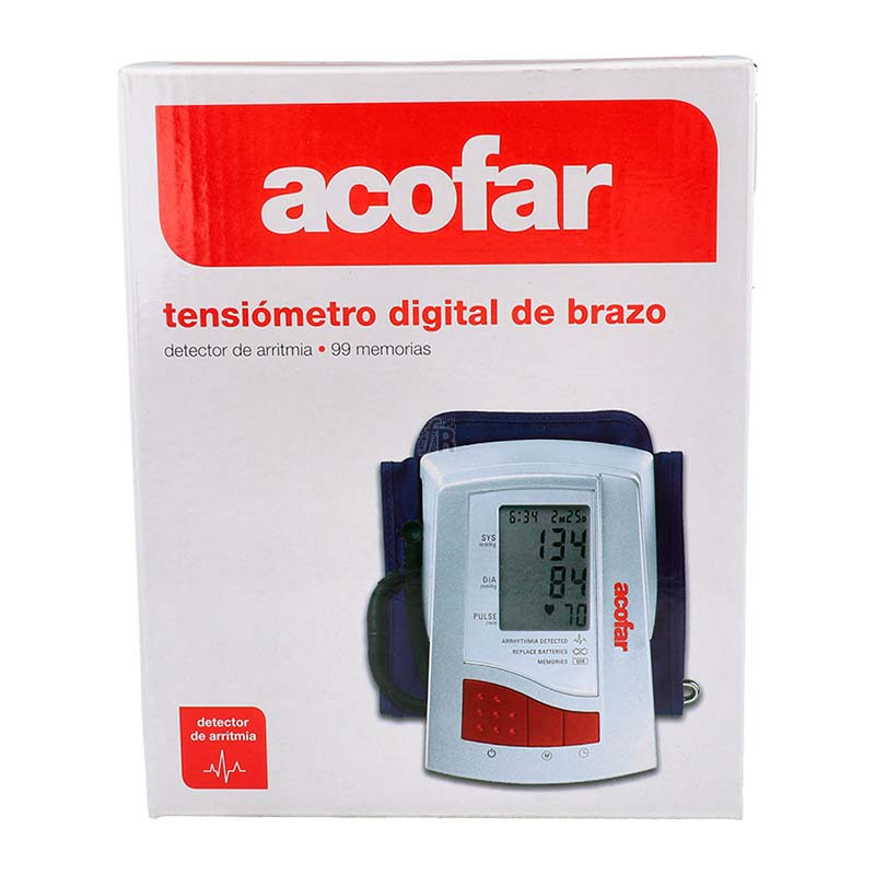 Acofar Tensiometro Digital De Brazo Con Detector De Arritmias