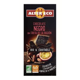 Altereco Chocolate Negro Con Frutas De La Pasion 100 G  Bio
