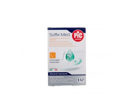 Pic Soffix Med Con Bactericida Post Op Aposito Adh 5 X 7 5 Unidades - Farmacia Ribera