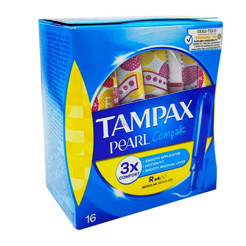 Tampones Tampax Compak Pearl Regular 16U