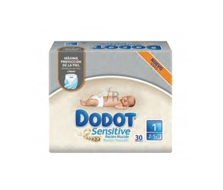 Dodot Sensitive Pañal Recién Nacido T1, 2-5Kg 30 Unidades - Farmacia Ribera