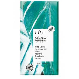 Vivani Chocolate Negro 68% Santo Domingo  Menta 100Gr Bio